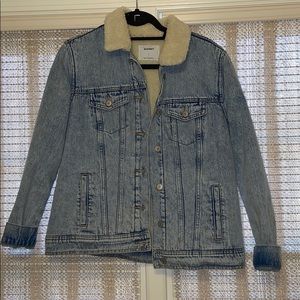 Fleece-lined denim jacket